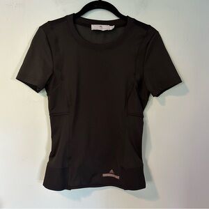 Adidas by Stella McCartney Black Performance Open Back Running Tee Size Small